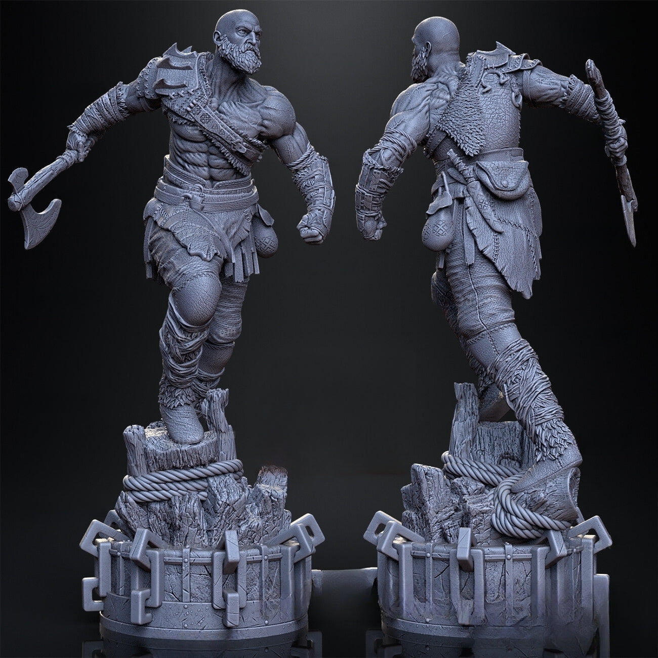 1251 Kratos - God Of War - STL 3D Print Files