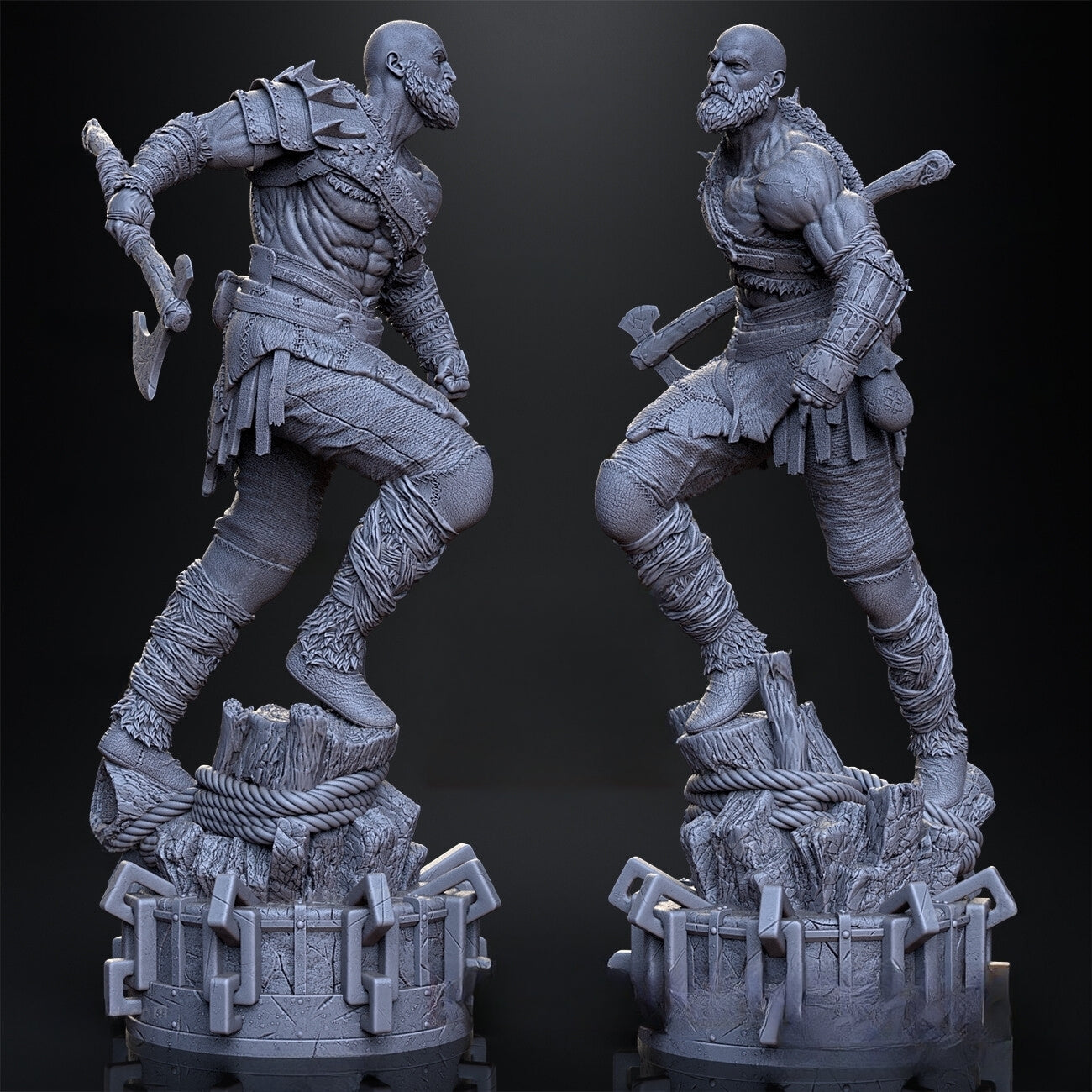 1251 Kratos - God Of War - STL 3D Print Files