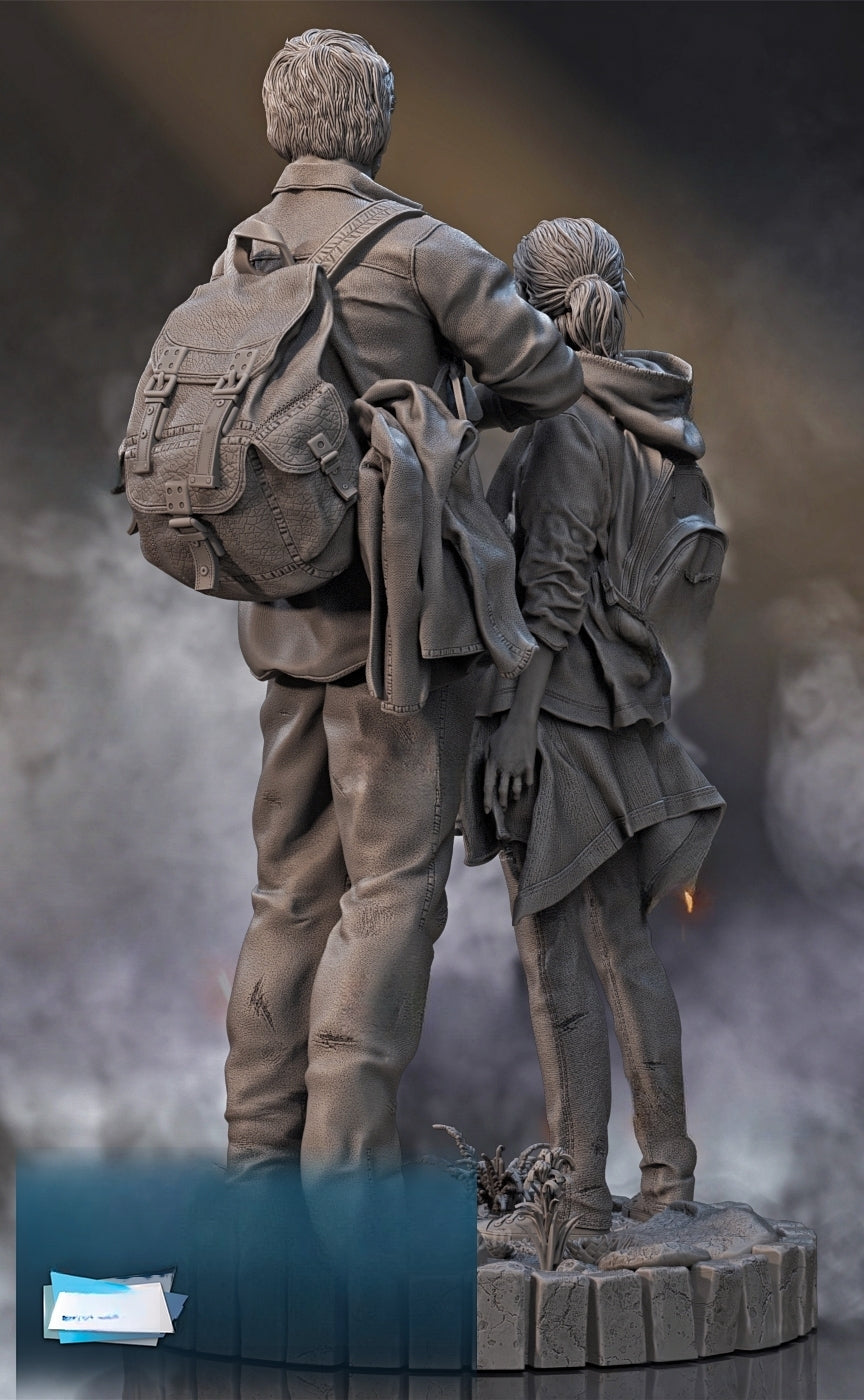 Joel and Ellie - The Last of Us - STL 3D Print Files