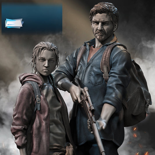 Joel and Ellie - The Last of Us - STL 3D Print Files