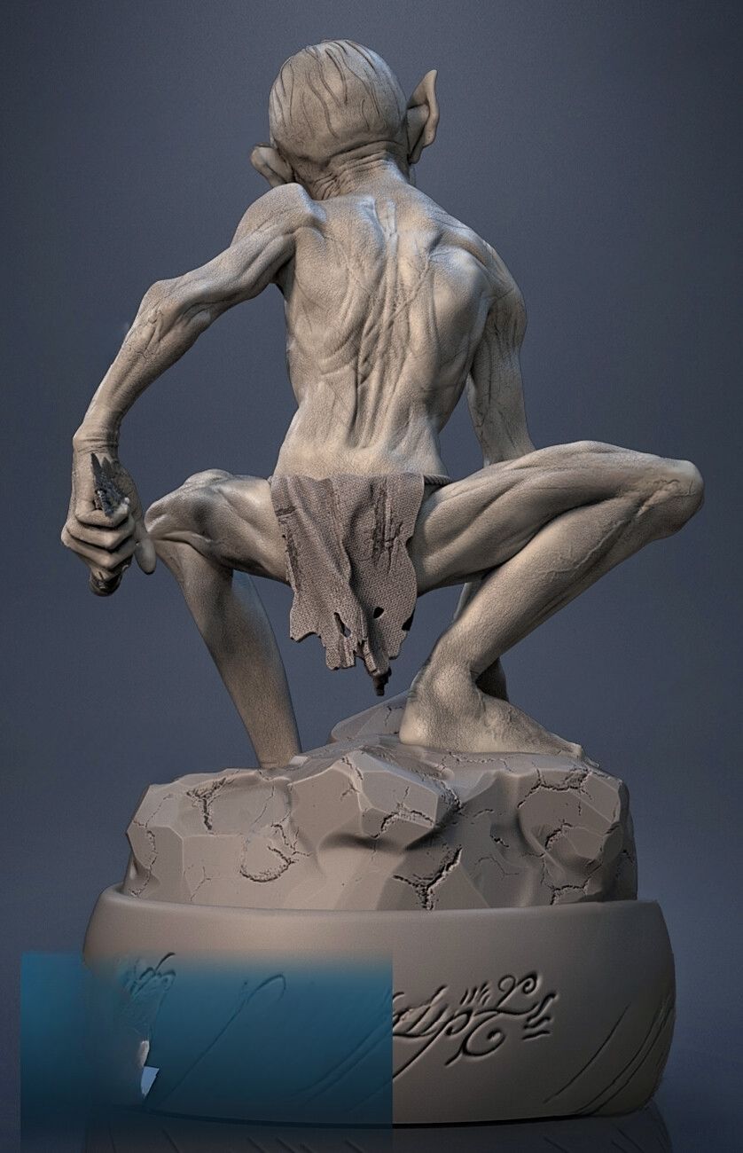 Gollum - The Lord of the Rings - STL 3D Print Files