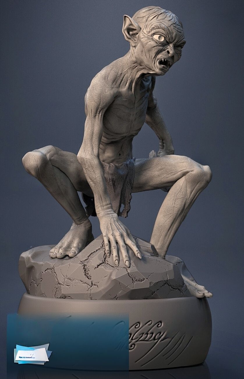 Gollum - The Lord of the Rings - STL 3D Print Files