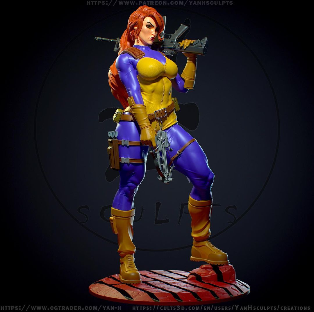 Scarlett NSFW - G.I. Joe - STL 3D Print Files