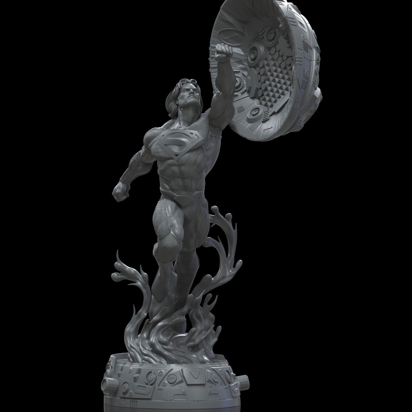 Superman Black Suit - DC Comics - STL 3D Print Files