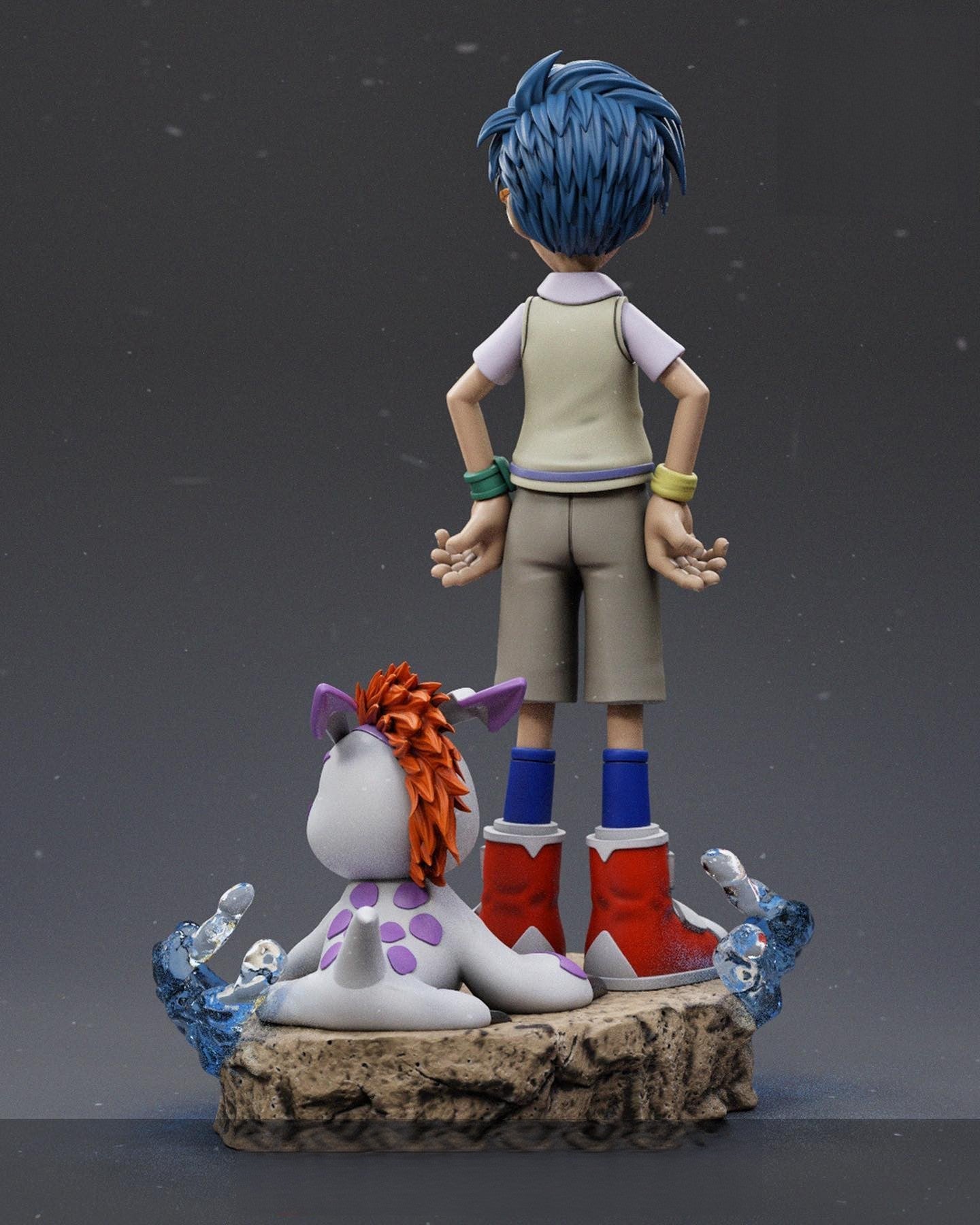 Joe and Gomamon - Digimon - STL 3D Print Files