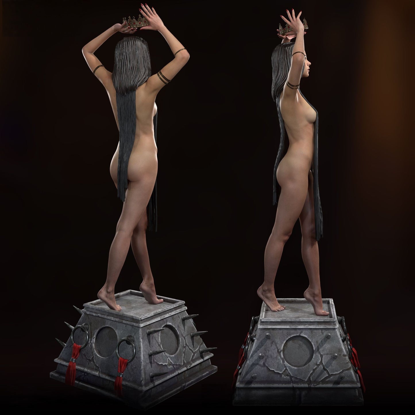 Nude Lady NSFW - STL 3D Print Files