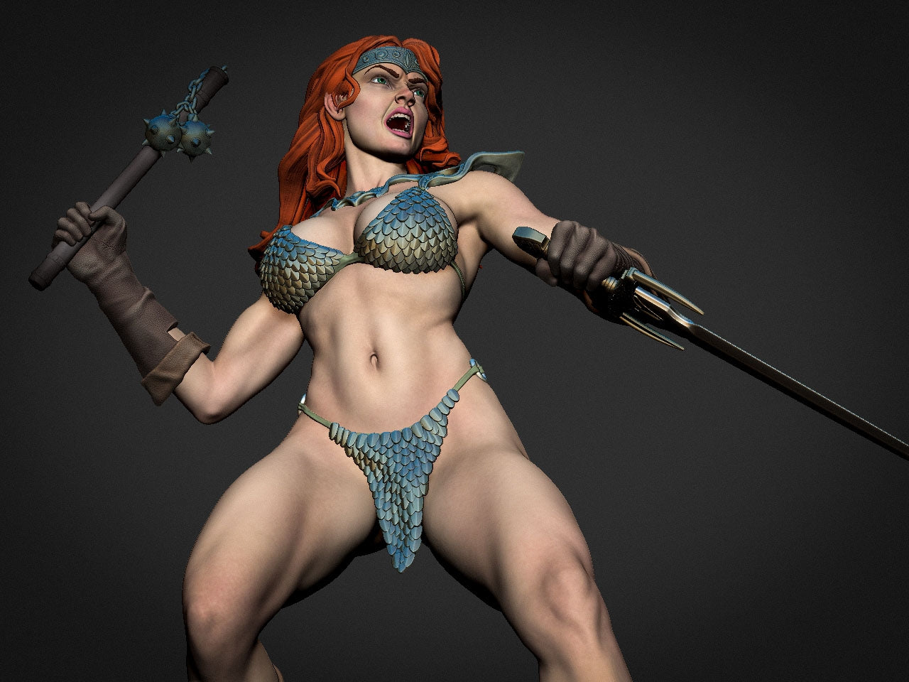 1396 Red Sonja NSFW - Marvel Comics - STL 3D Print Files