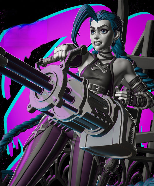 Jinx (Arcane) - League of Legends - STL 3D Print Files