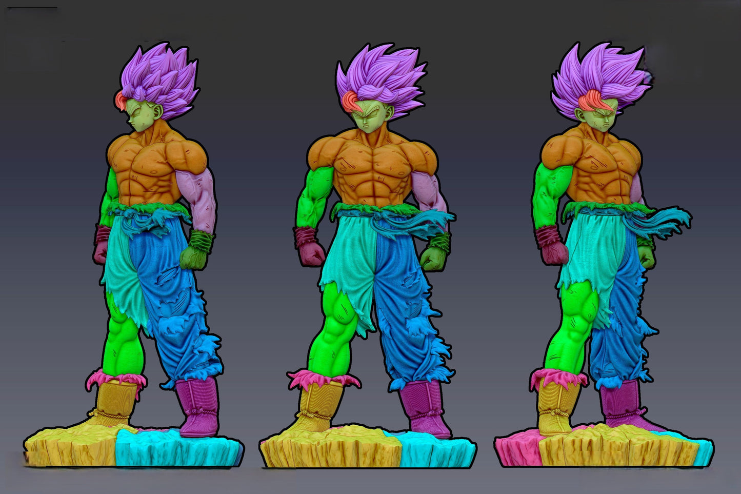 1249 Super Saiyan Goku -  Dragon Ball Z  - STL 3D Print Files