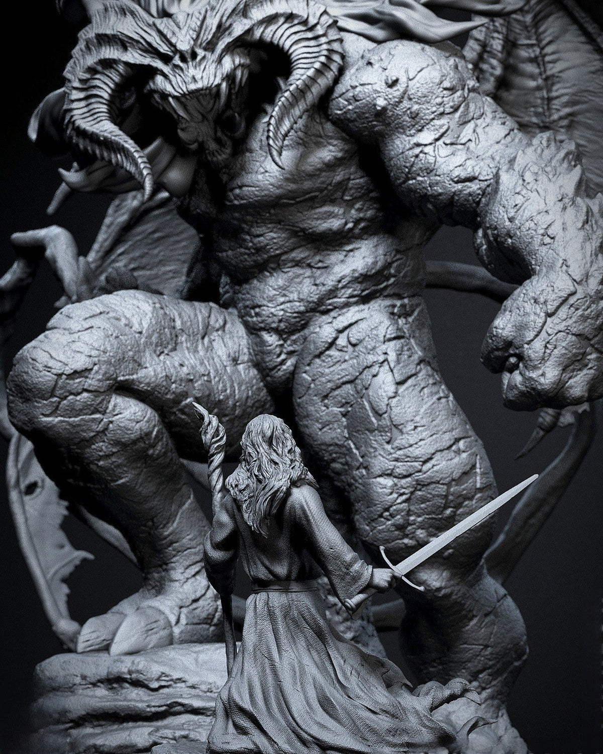 Gandalf vs Balrog - Lord of the Rings - STL 3D Print Files – My Stl
