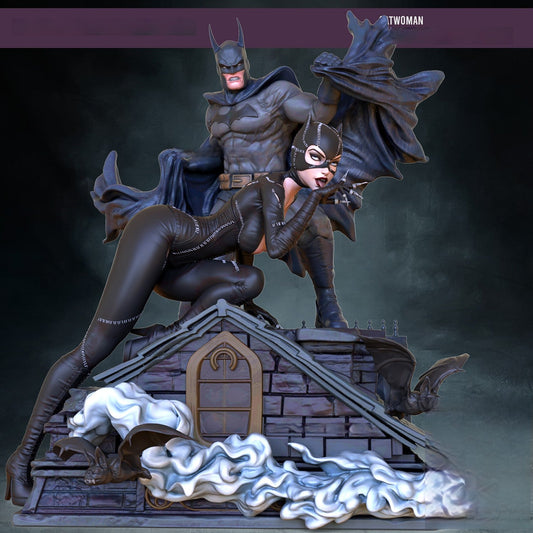 Catwoman NSFW and Batman - DC Comics - STL 3D Print Files