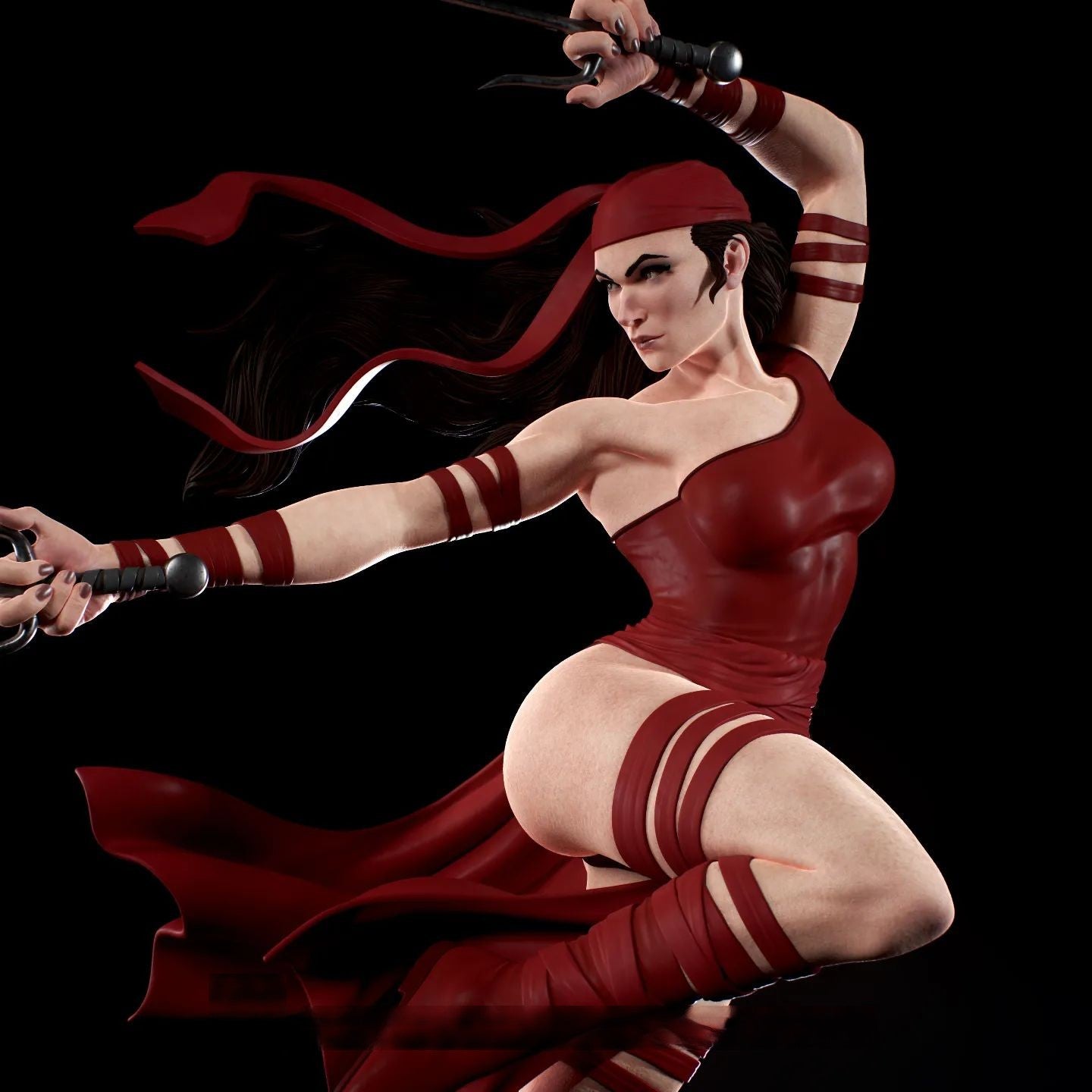 1510 Elektra - Marvel Comics - STL 3D Print Files