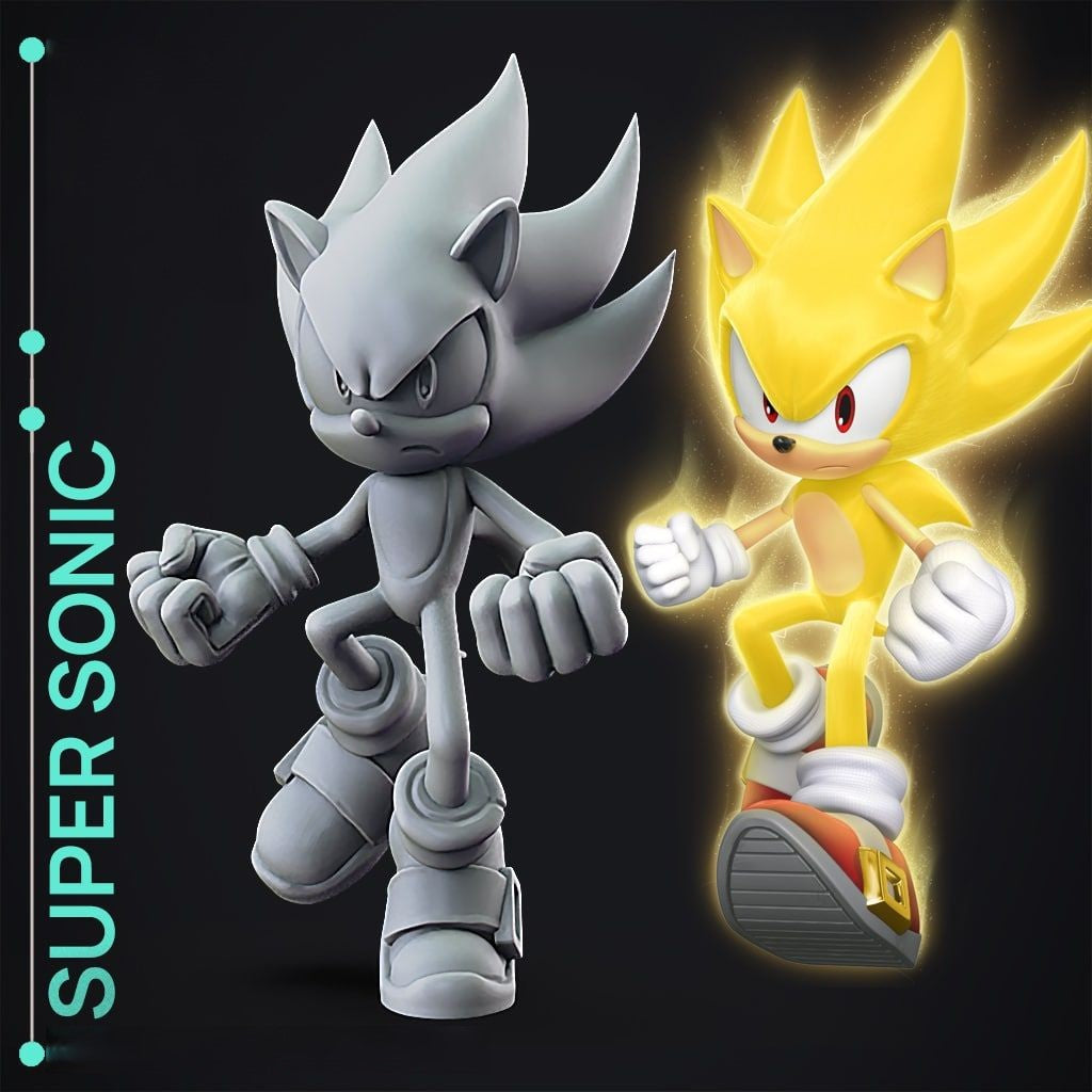 Sonic The Hedgehog - STL 3D Print Files