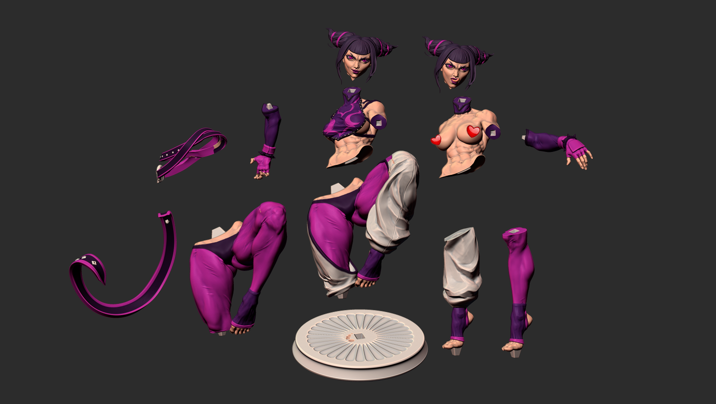 Juri NSFW - Street Fighter - STL 3D Print Files