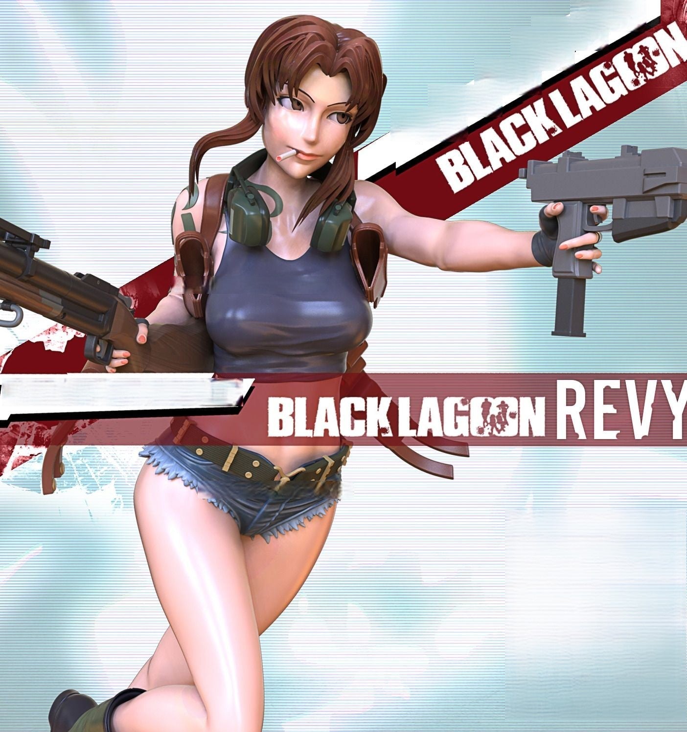 Revy NSFW - Black Lagoon - STL 3D Print Files