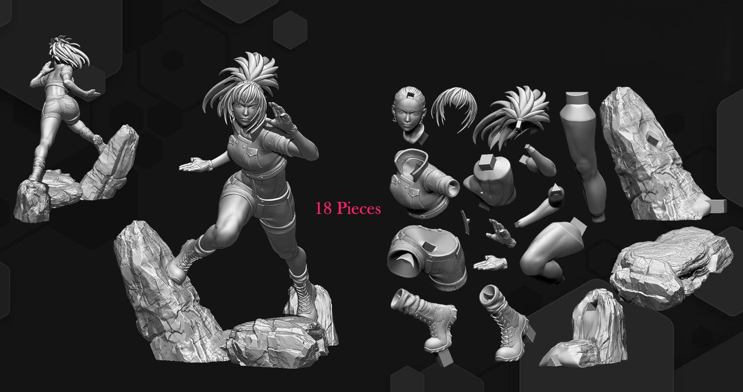 Leona Heidern - The King of Fighters - STL 3D Print Files