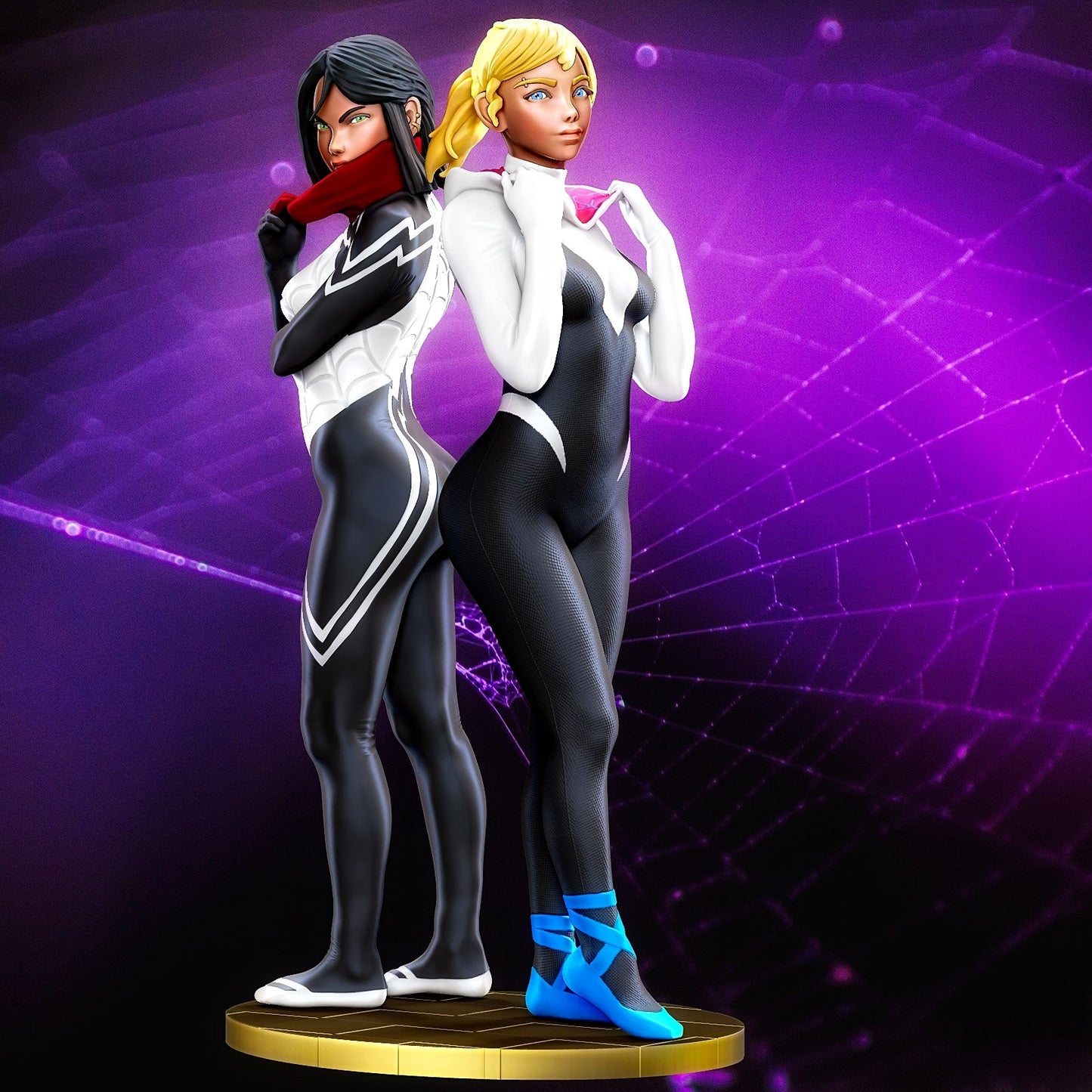 Silk and Spider-Gwen - STL 3D Print Files