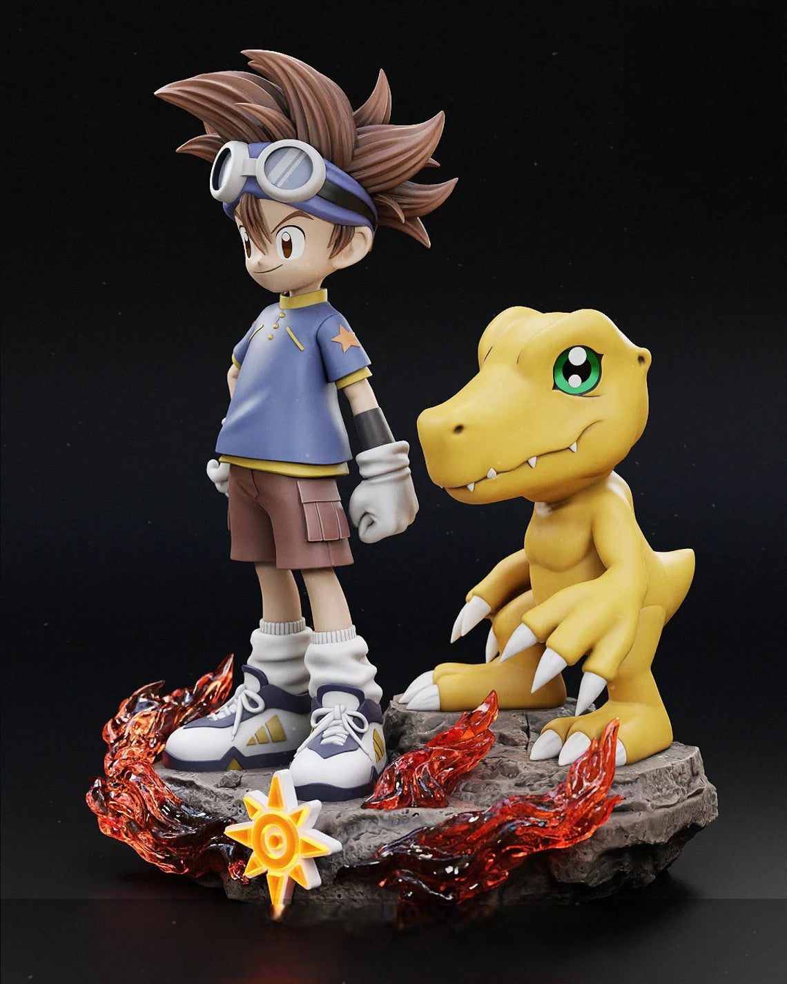 Tai And Agumon - Digimon - STL 3D Print Files