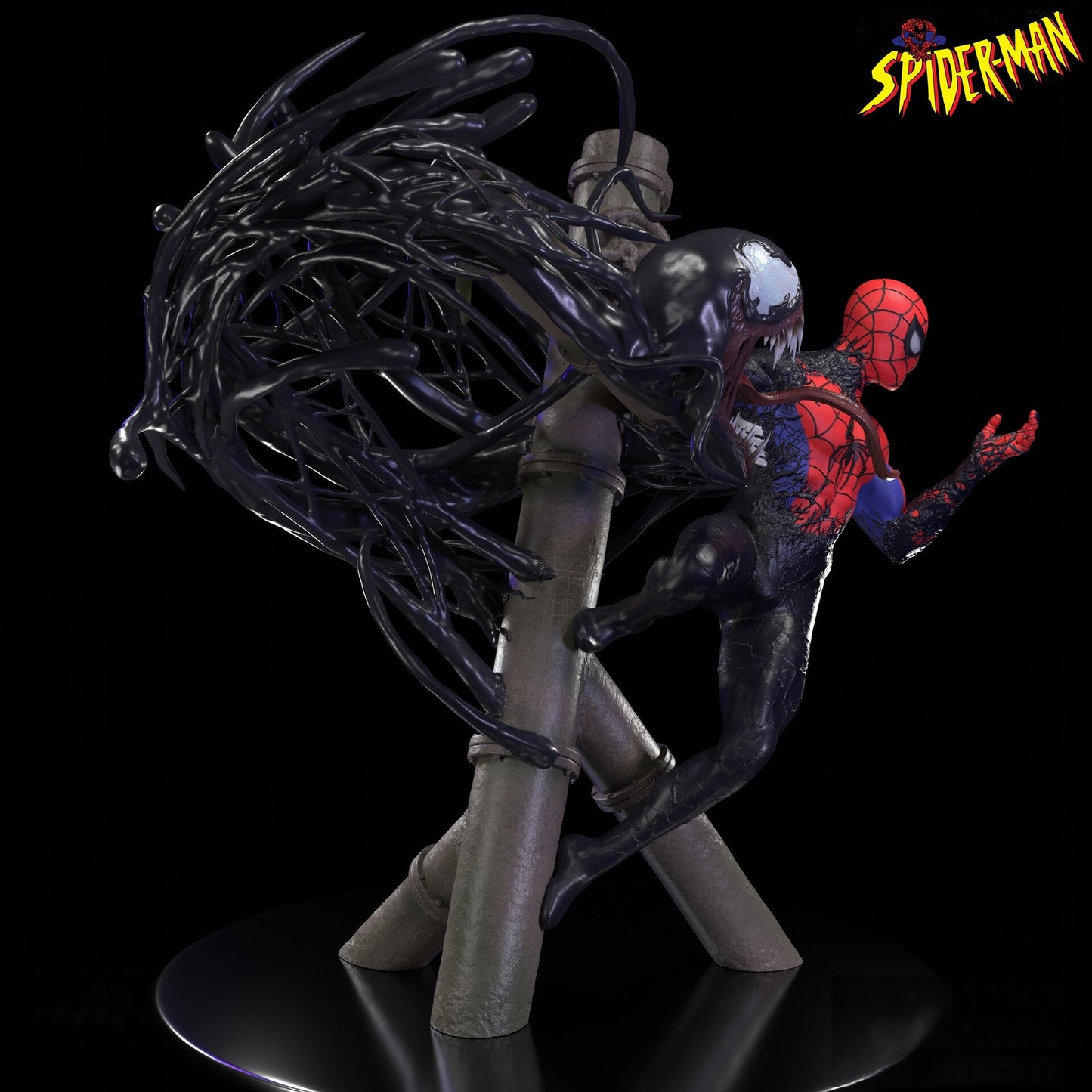 1483 Spider-Man VS Venom - STL 3D Print Files