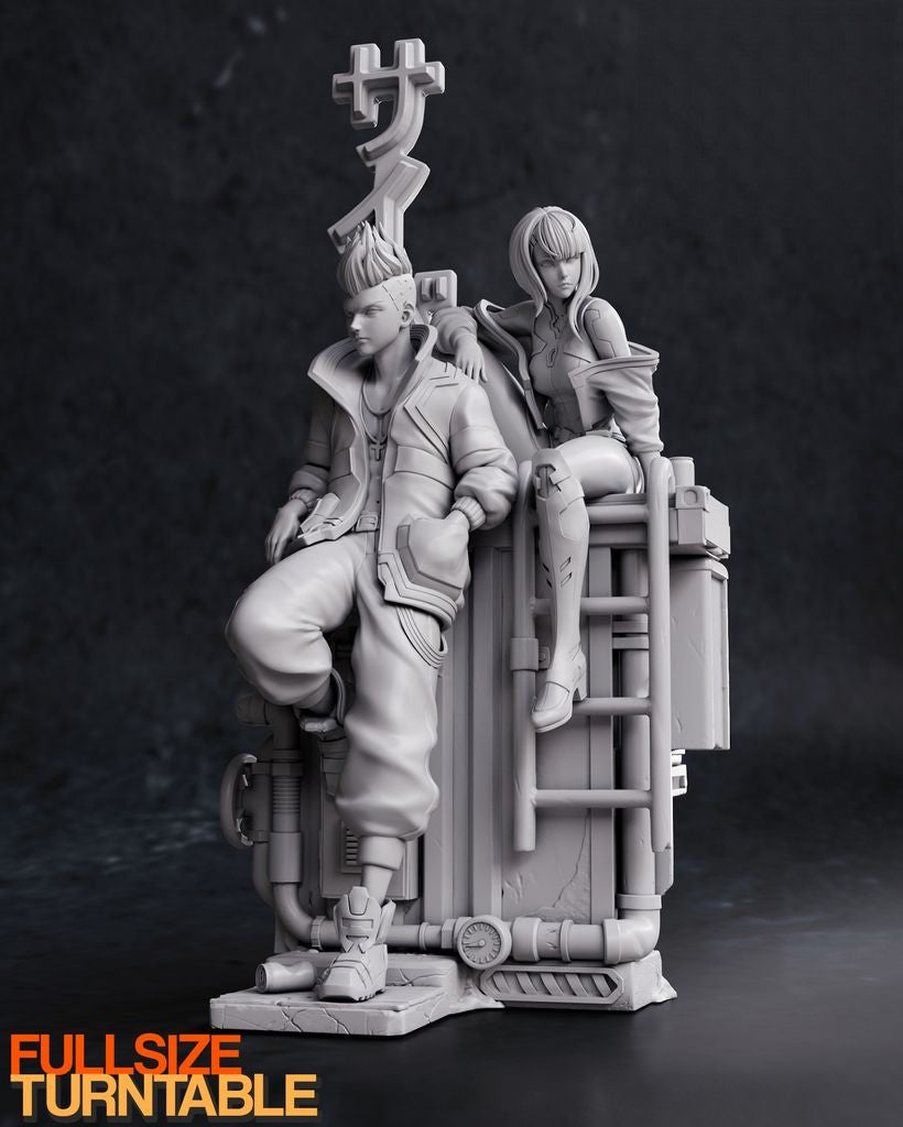 1242 Lucy AND David - Cyberpunk - STL 3D Print Files