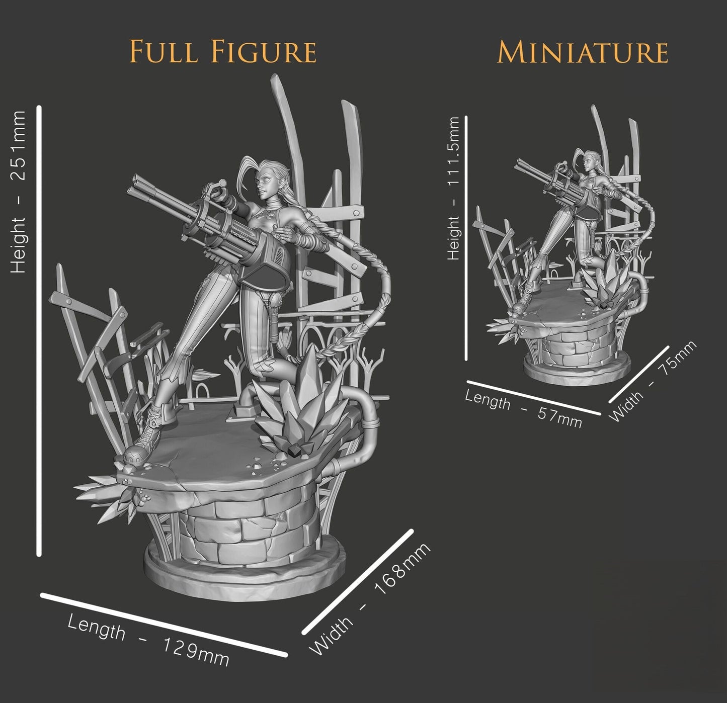 Jinx (Arcane) - League of Legends - STL 3D Print Files