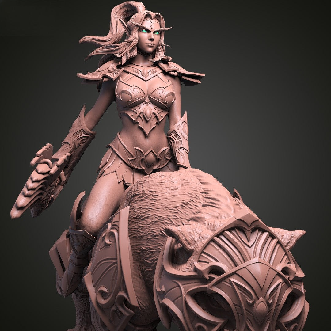 Tyrande and Ashalah - World of Warcraft - STL 3D Print Files