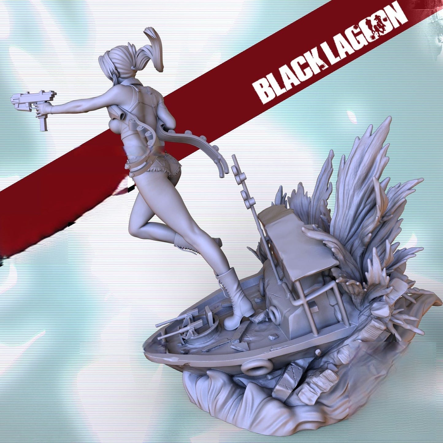 Revy NSFW - Black Lagoon - STL 3D Print Files