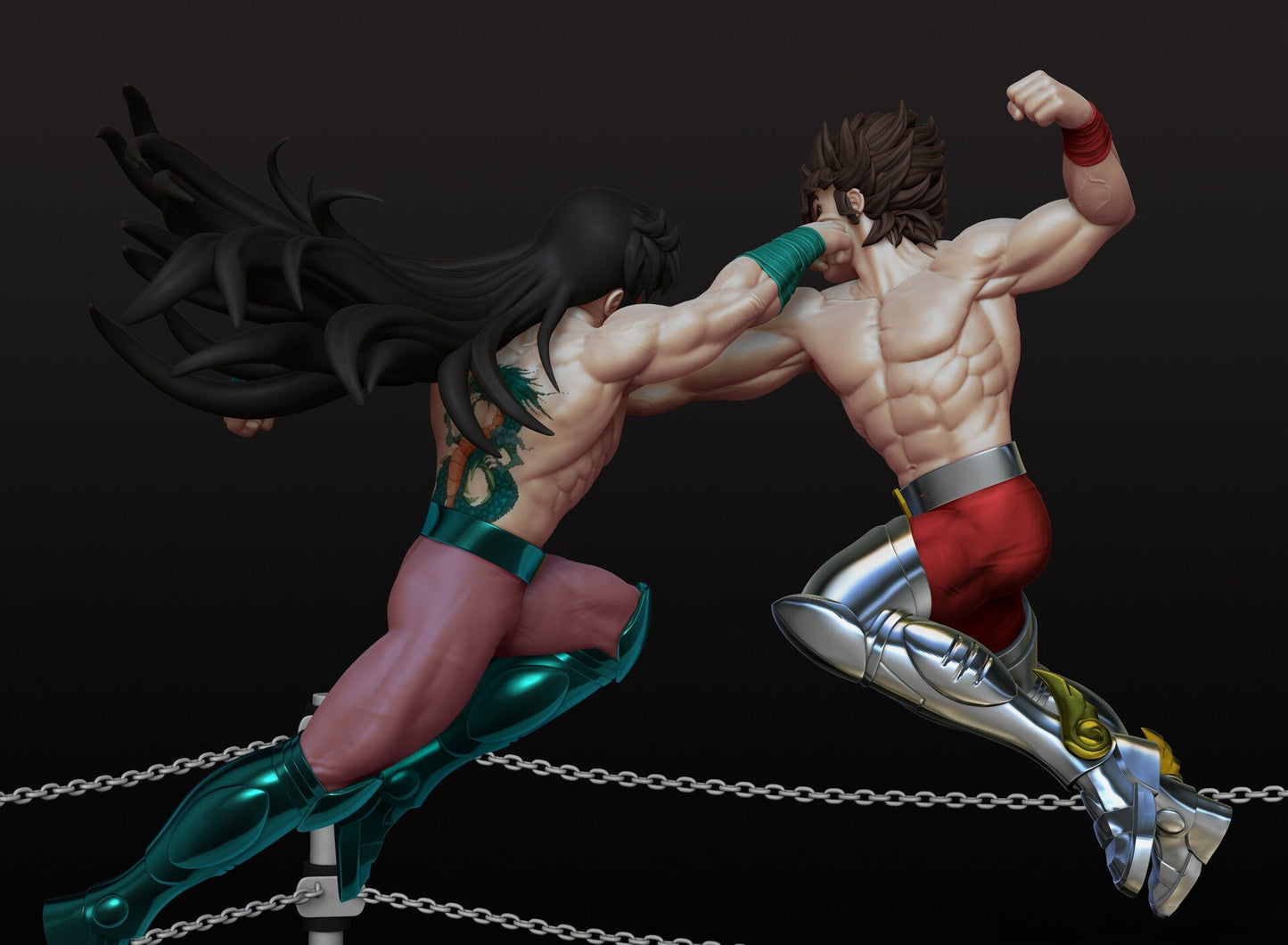 Seiya VS Shiryu - Saint Seiya - STL 3D Print Files