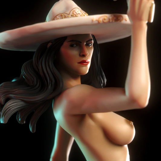 Daniela NSFW - Mexican Gunslinger - STL 3D Print Files