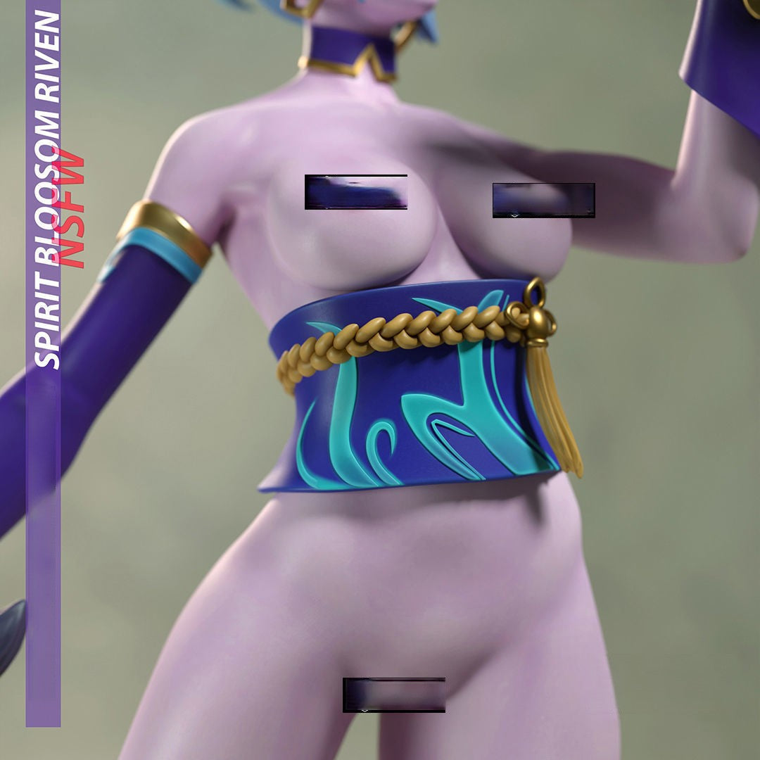 Spirit Blossom Riven NSFW - League of Legend - STL 3D Print Files