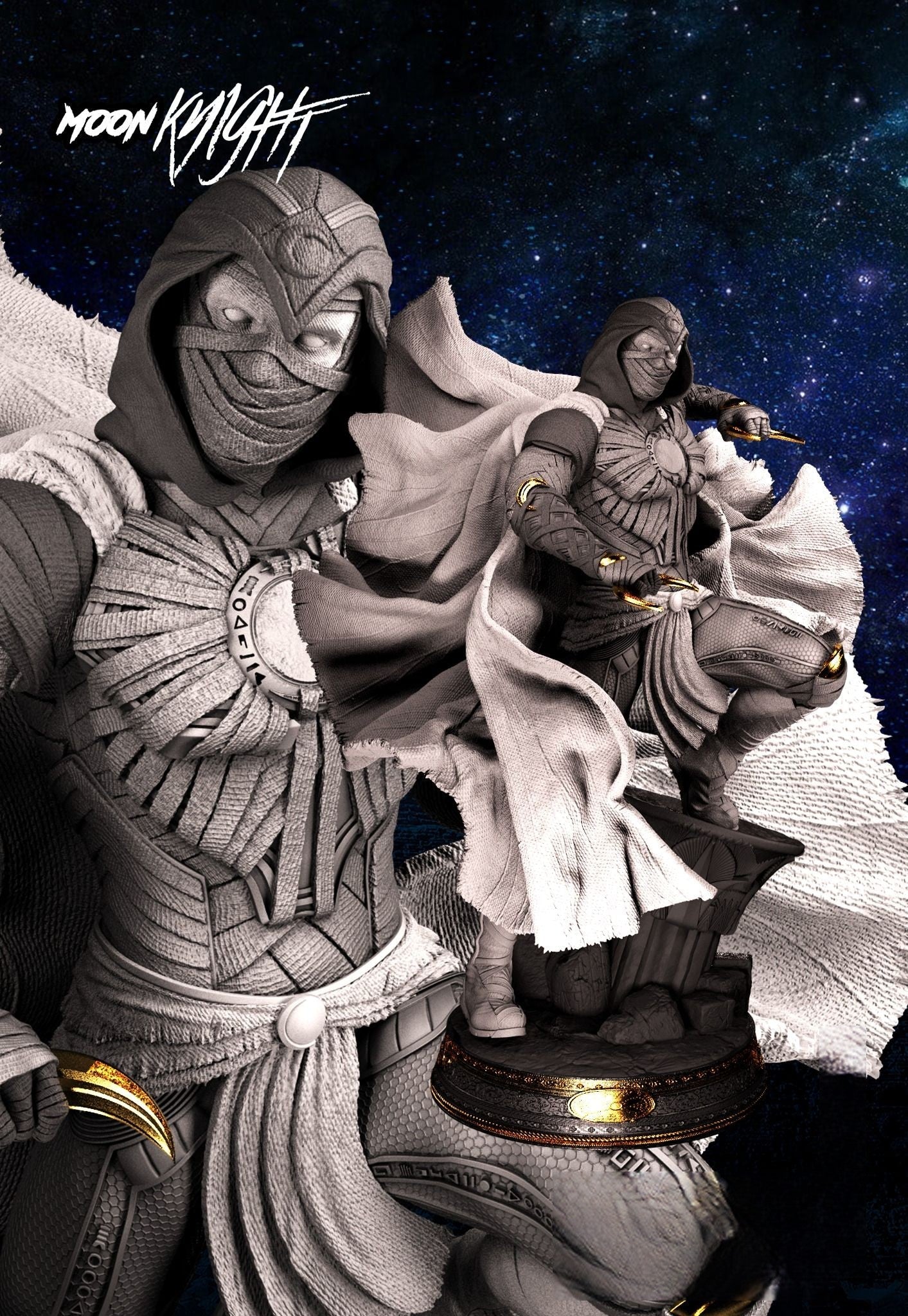 1831 Moon Knight - STL 3D Print Files