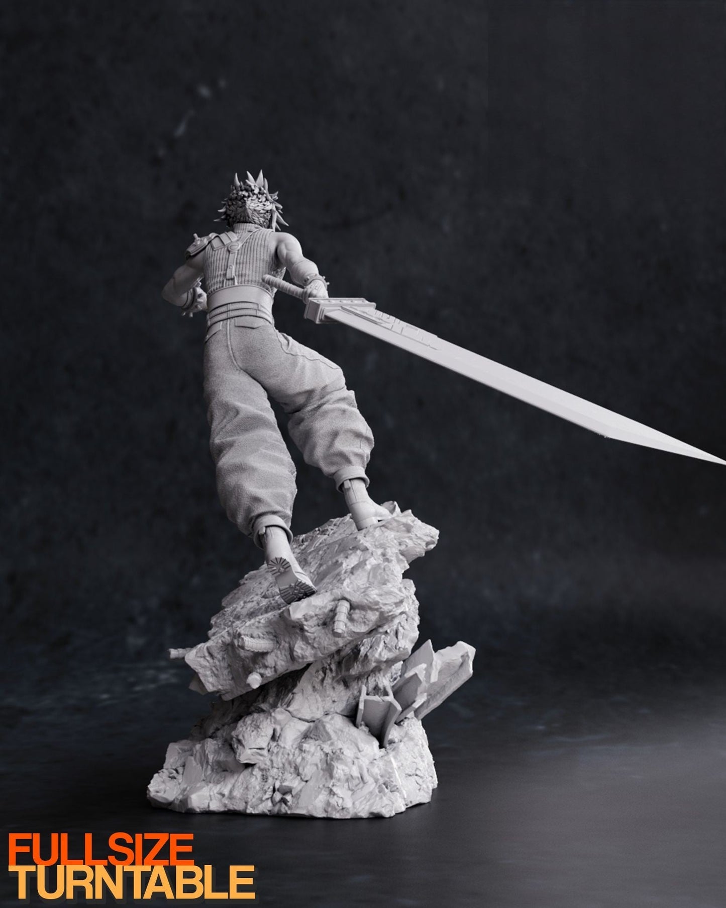 1230 Cloud - Final Fantasy - STL 3D Print Files