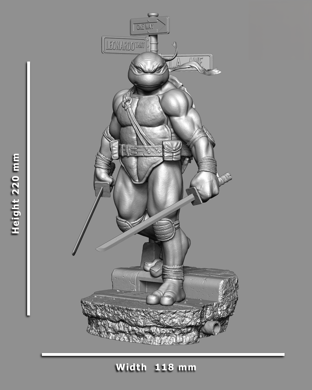 1287 Leonardo - TMNT - STL 3D Print Files