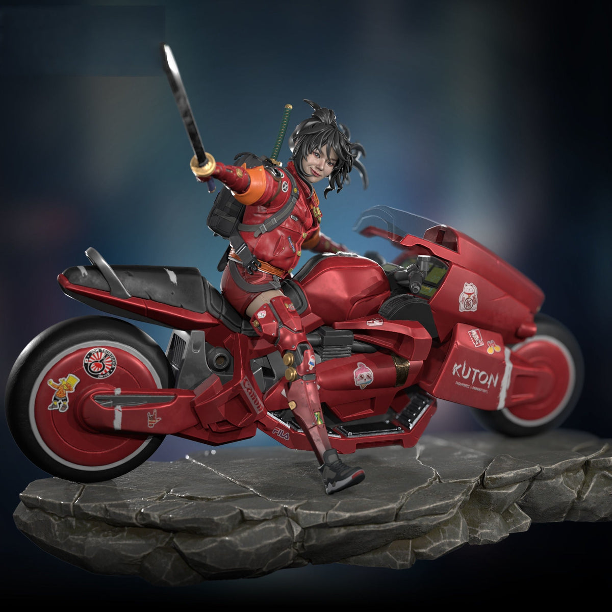 Strive Moto Rider - STL 3D Print Files – My Stl