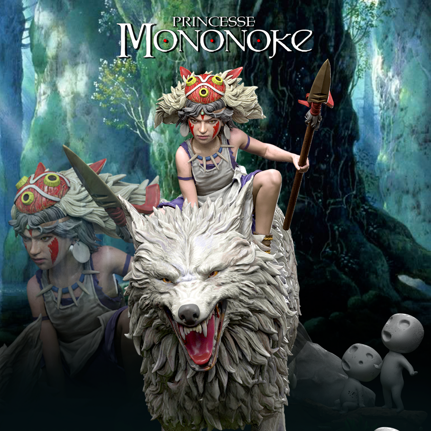 1253 Princess Mononoke - STL 3D Print Files