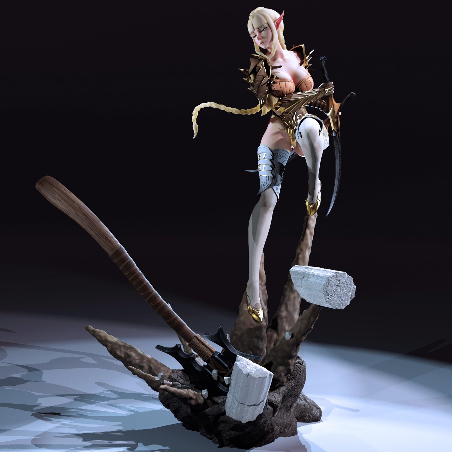 Elf Assassin - STL 3D Print Files