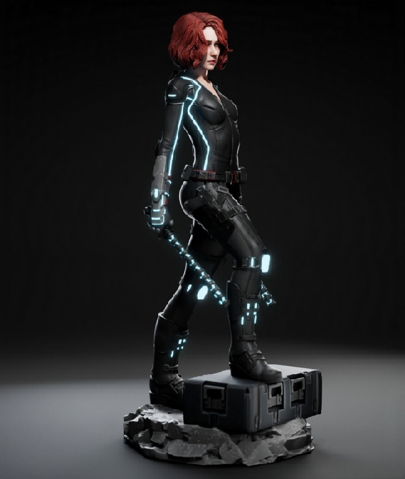 1293 Black Widow - MARVEL COMICS  - STL 3D Print Files