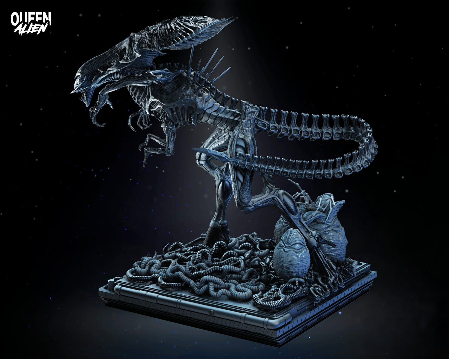 Queen Alien - The Alien Queen - STL 3D Print Files