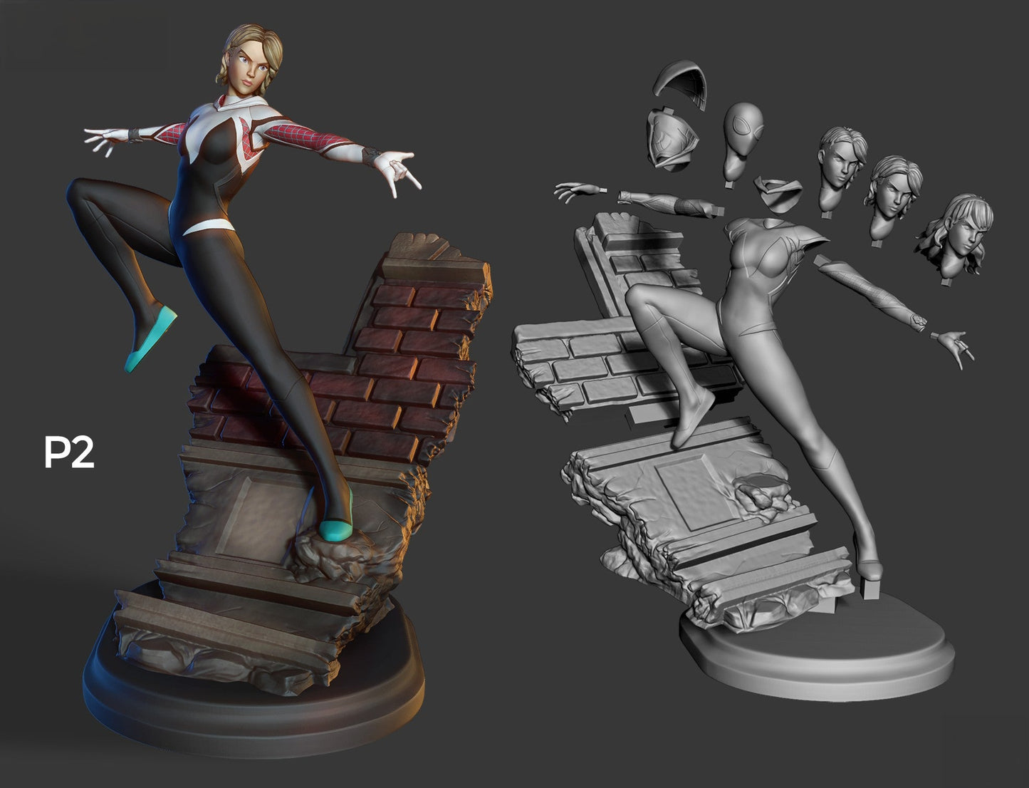 1378 Spider Gwen - MARVEL COMICS - STL 3D Print Files