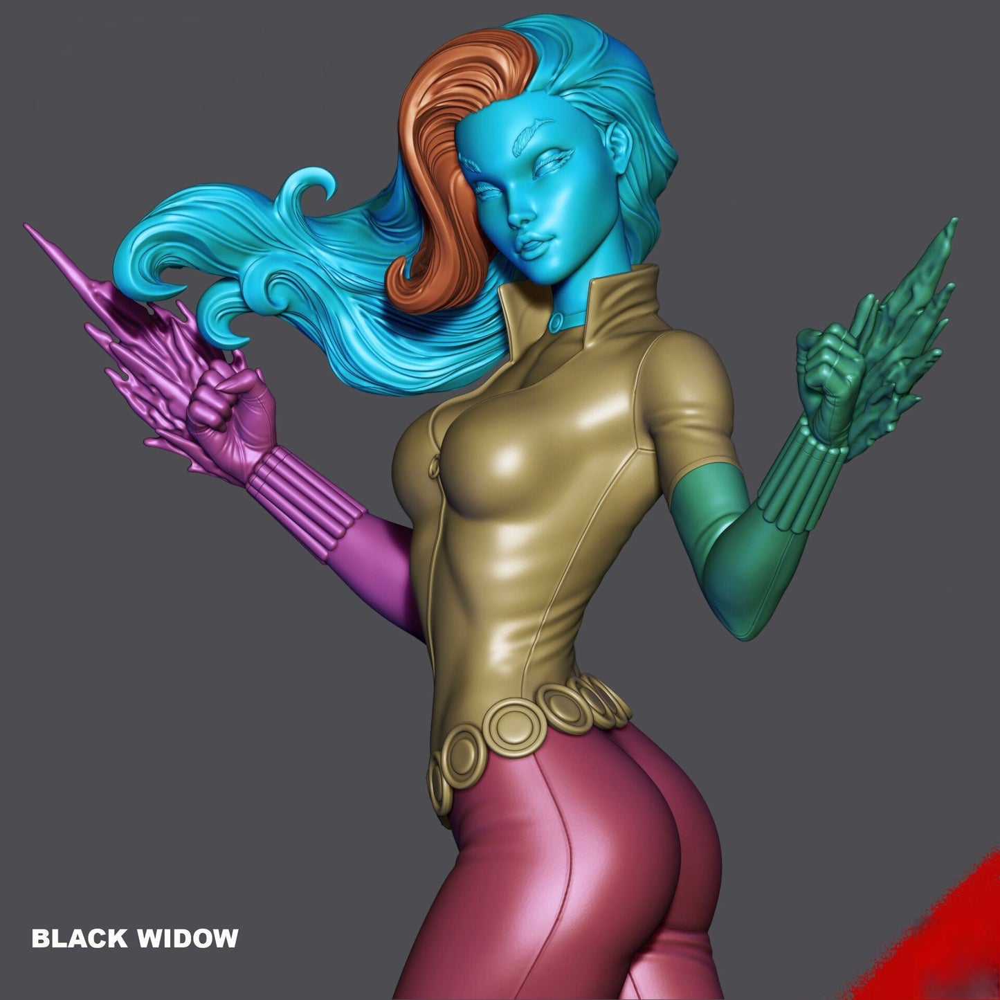 Black Widow Comic NSFW - STL 3D Print Files