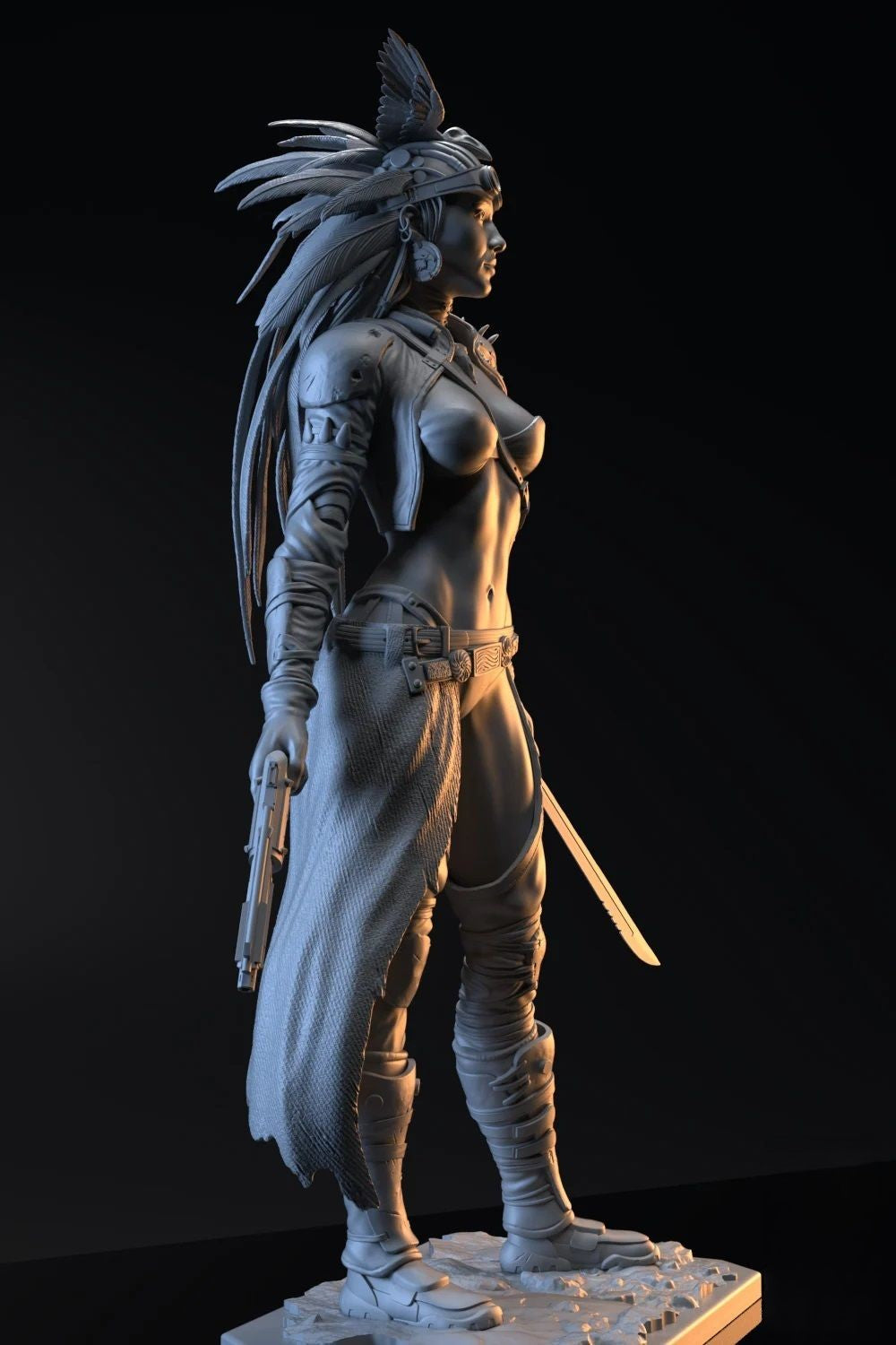 Sacheen NSFW - The Wasteland Survivor - STL 3D Print Files