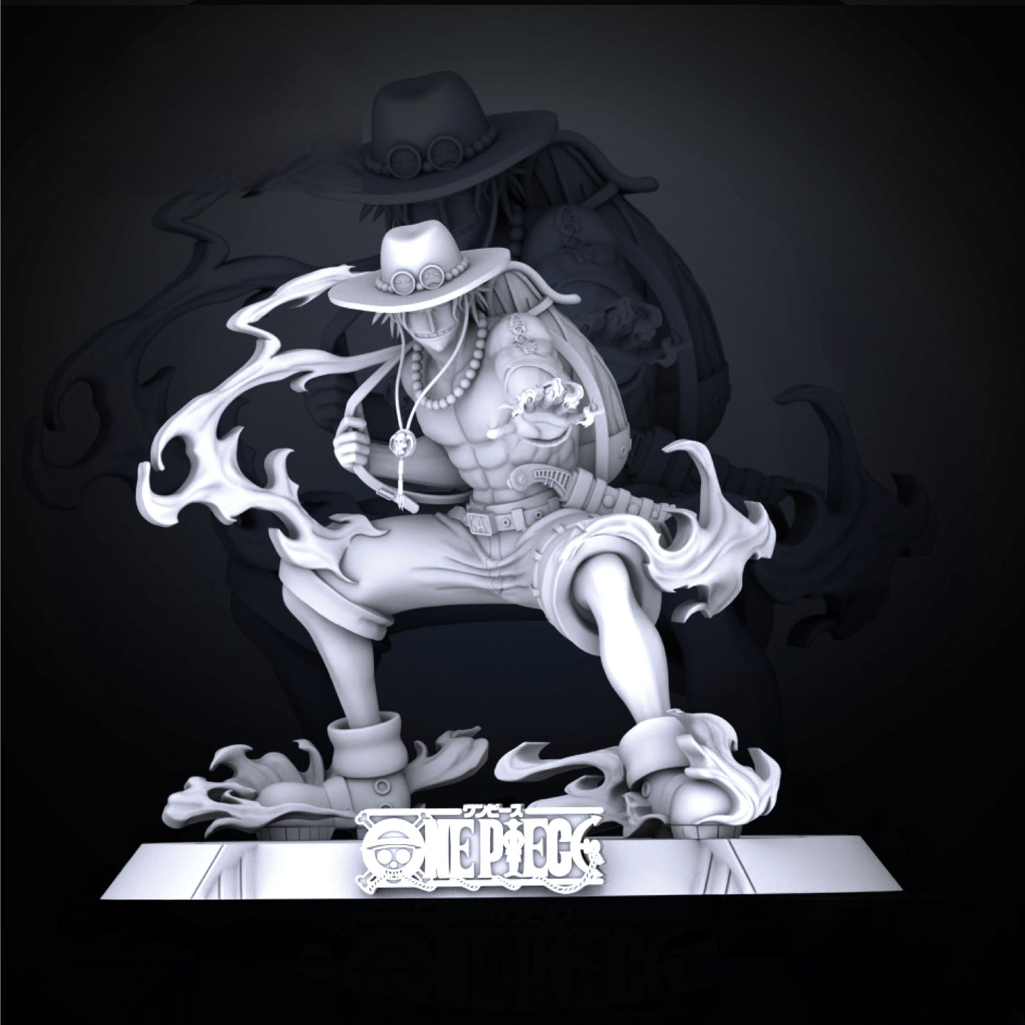 Portgas D. Ace - One Piece - STL 3D Print Files