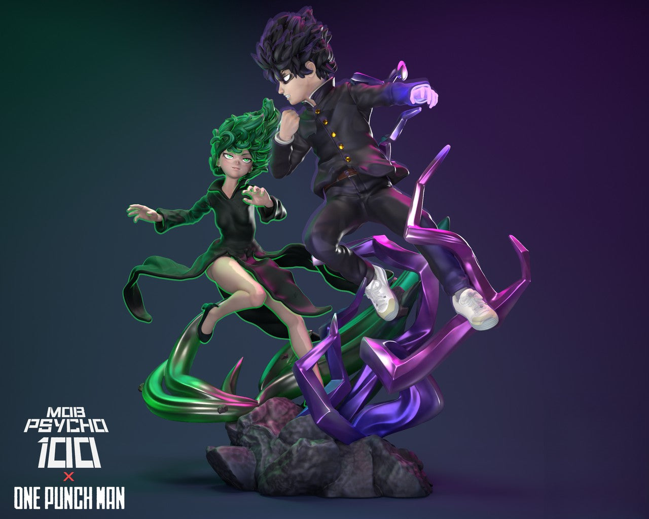 TATSUMAKI VS MOB - ONE PUNCH MAN X MOBPSYCHO - STL 3D Print Files