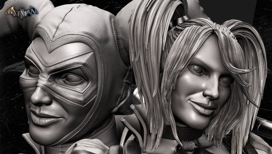 Harley Quinn Sculpture & Bust - STL 3D Print Files