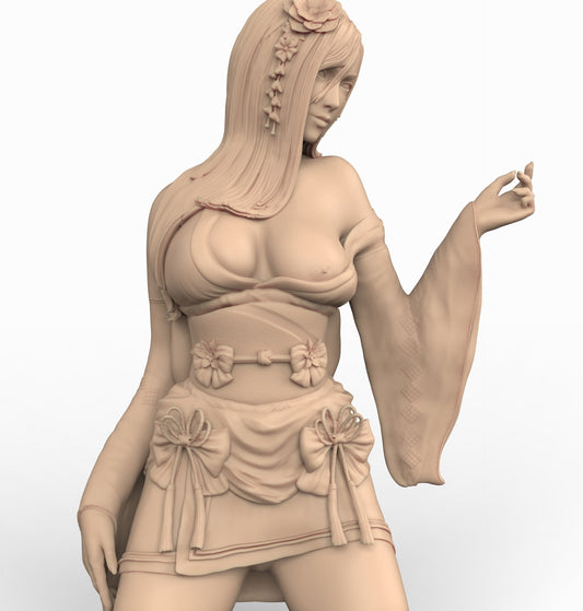 Tifa NSFW - Final Fantasy 7 Kimono version  - STL 3D Print Files