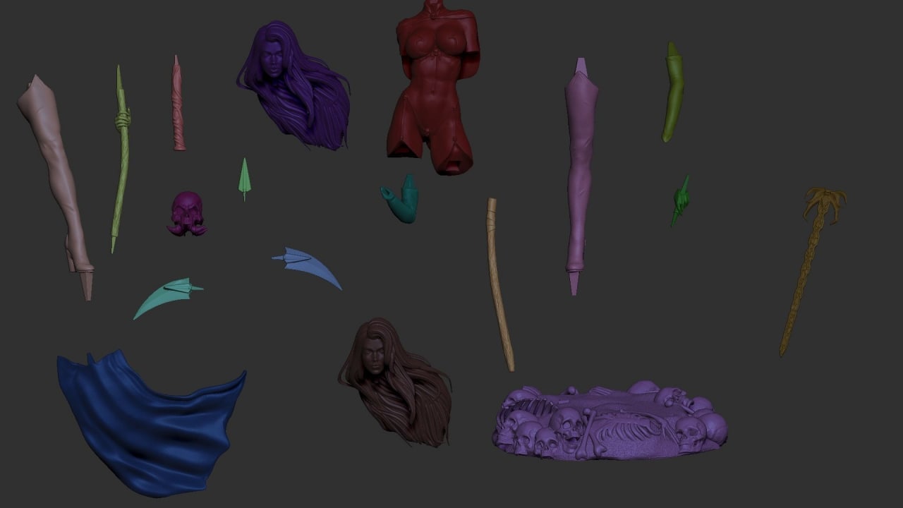 Lady Death NSFW - STL 3D Print Files