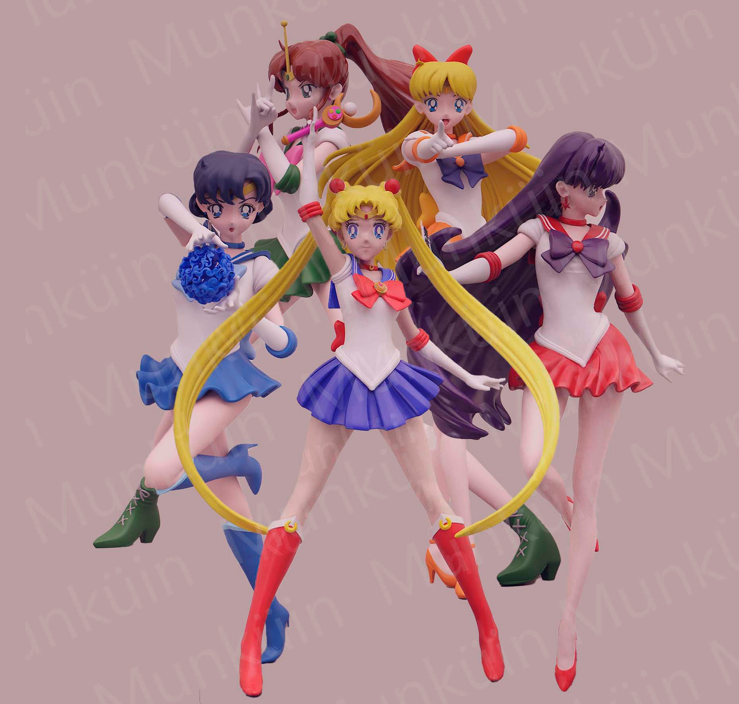 SAILOR MOON TEAM - STL 3D Print Files