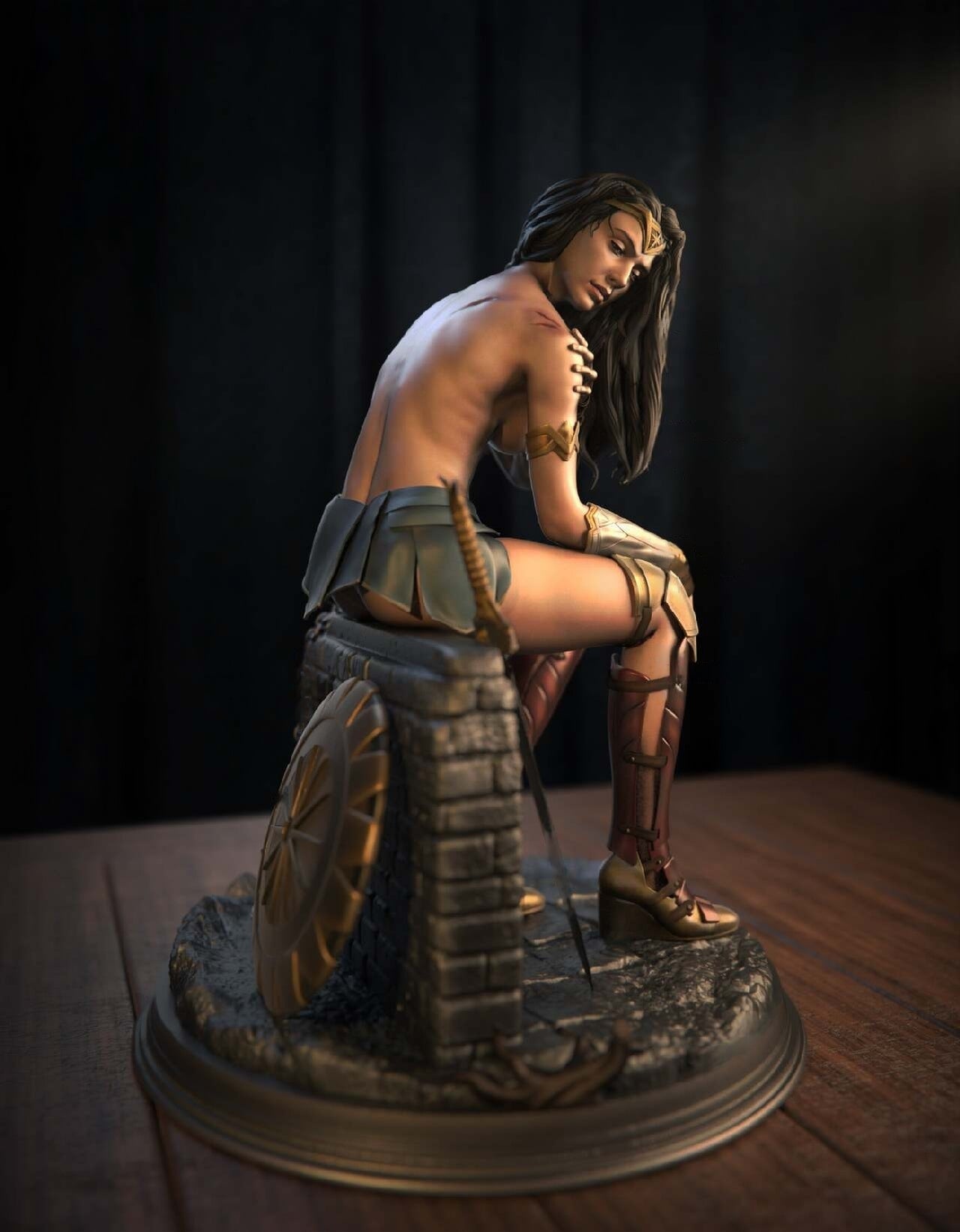 1846 Wonder Woman NSFW - Gal Gadot - STL 3D Print Files