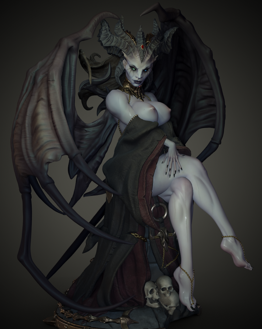 Lilith NSFW - Diablo  - STL 3D Print Files