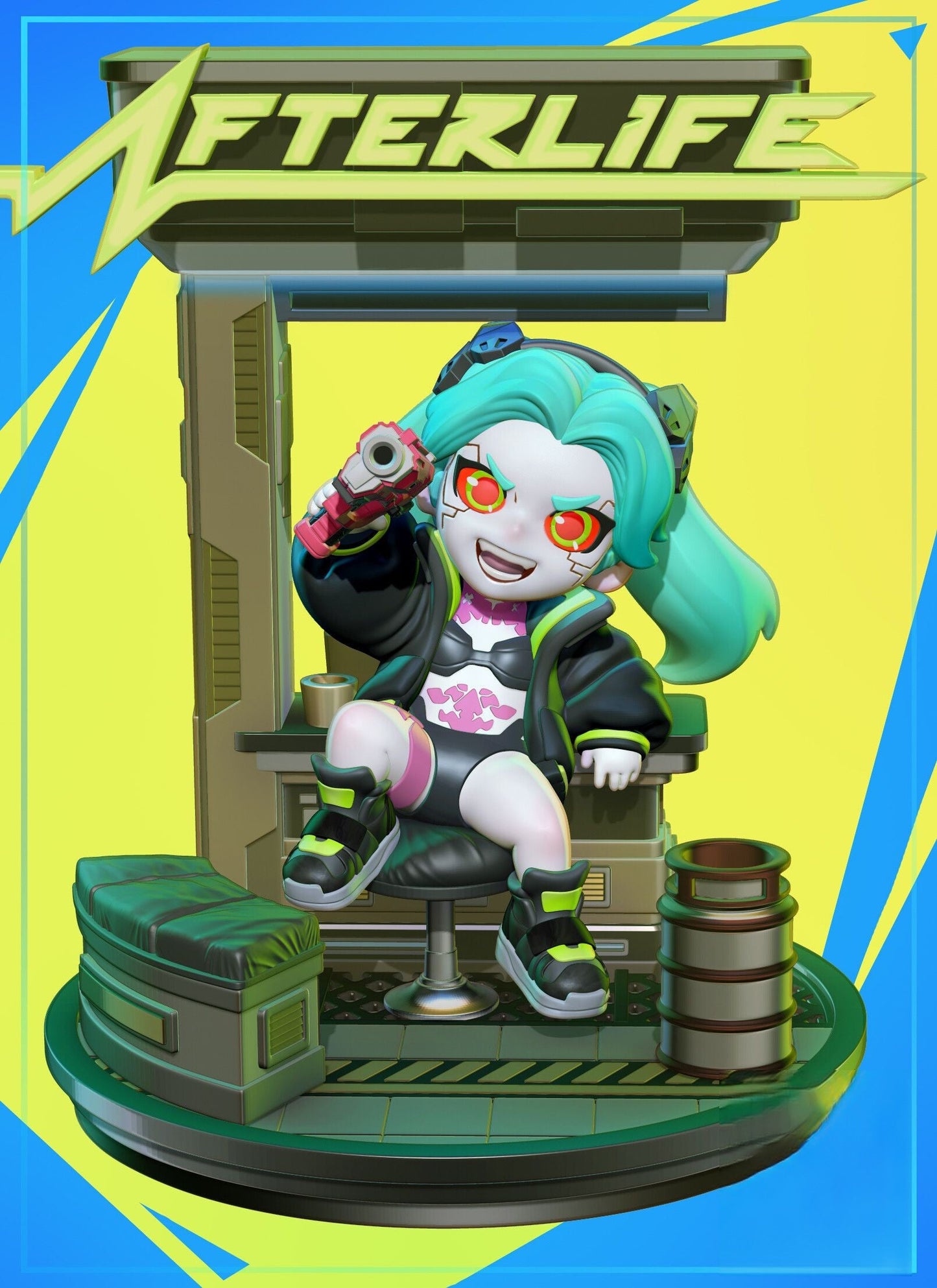 Chibi Rebecca - Cyberpunk Edgerunners - STL 3D Print Files